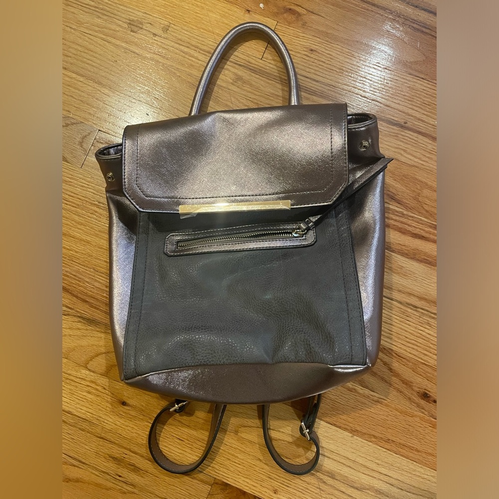 Gold and Grey Convertible Backpack